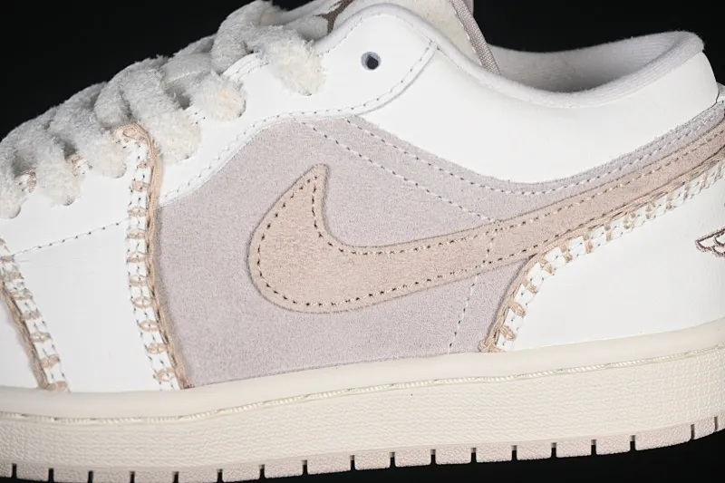 All categories Air Jordan Jordan series basketball shoes Air Jordan 1 Low G version pure original Air Jordan 1 Low AJ1 Joe 1 meter white brown low-top casual sneakers HV4268-120